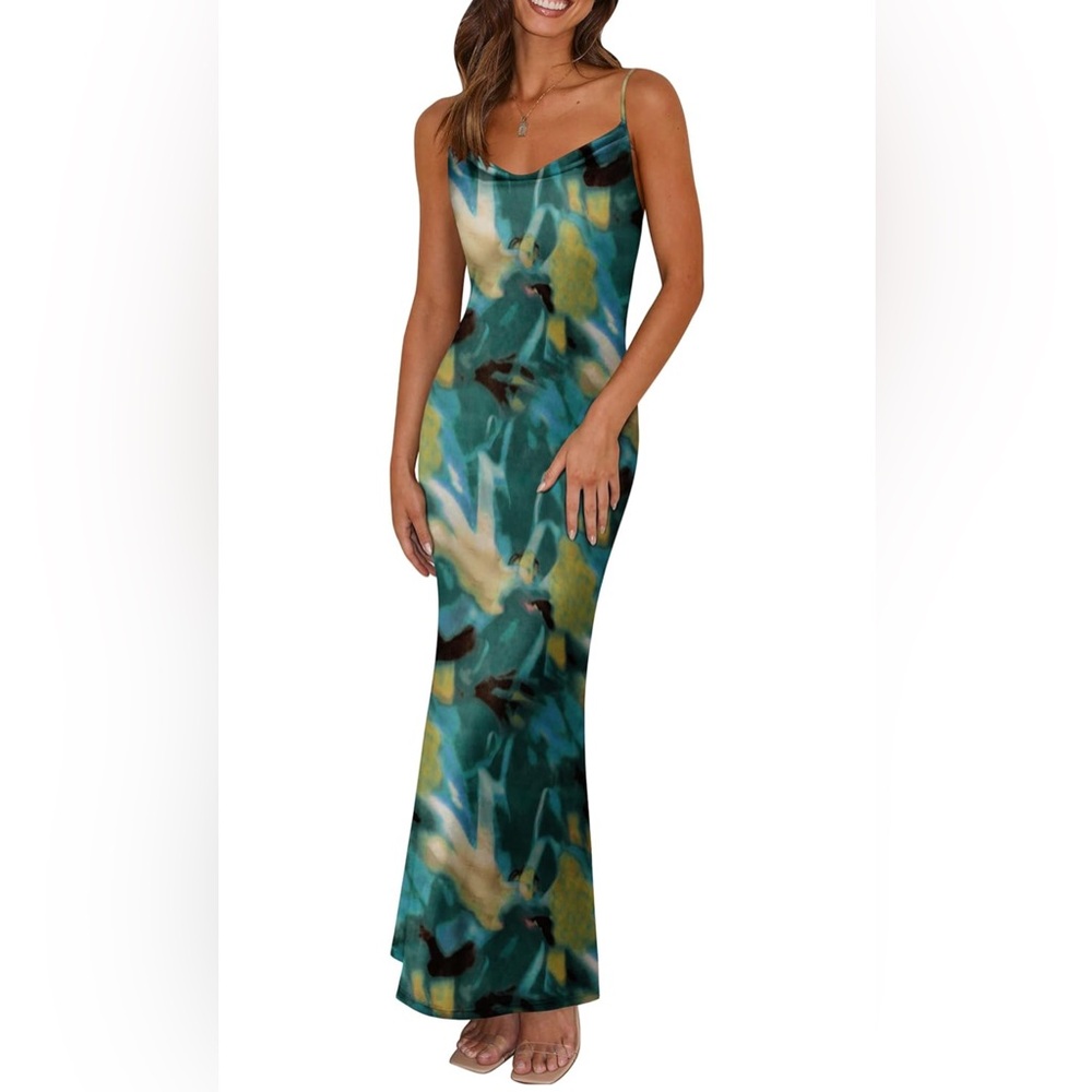 Cowl Neck Maxi Dress
